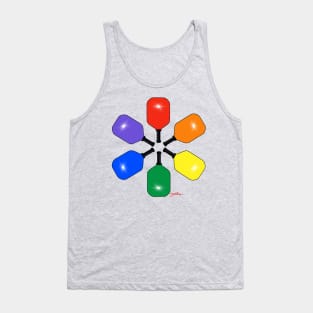 Rainbow Paddles (crest + back) Tank Top